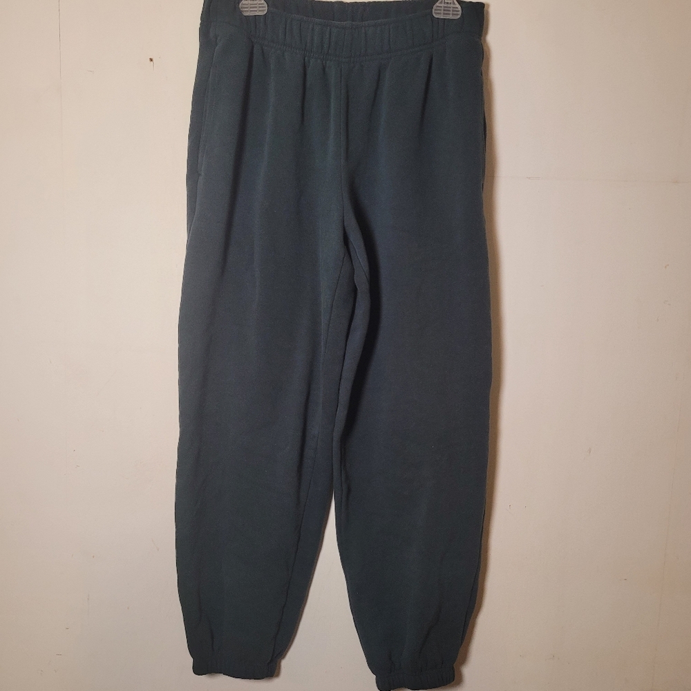 Athleta Forest Green Joggers Pockets And Hidden Drawstring Size Small